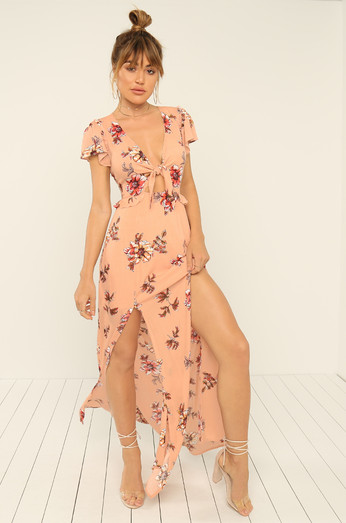 for love and lemons dotty midi dress