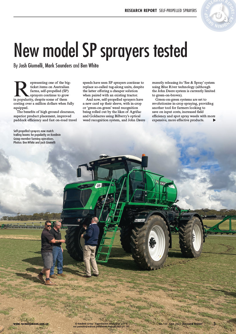 Research Report 137 Sp Sprayers Kondinin Group Bookstore