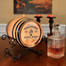 Bagpipe Scotch Barrel Personalized (Wrought Iron Stand)