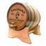 Bagpipe Scotch Barrel Personalized (Wood Stand)