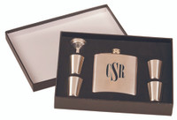 Personalized Stainless Steel Flask Gift Set