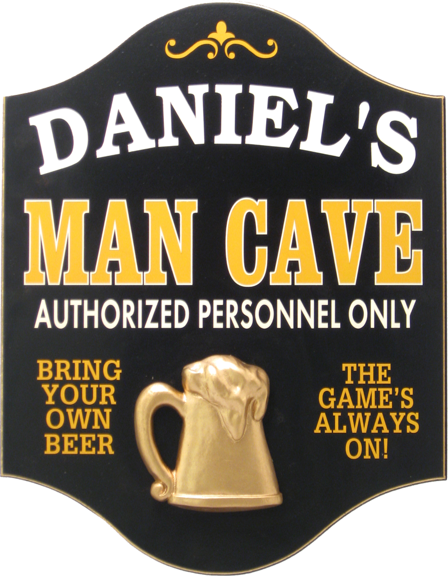 Man Cave Sign | Custom Man Cave Plaque | Man Cave Gifts