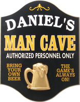 Man Cave Plaque - Personalized
