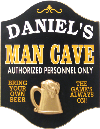 Man Cave Plaque - Personalized