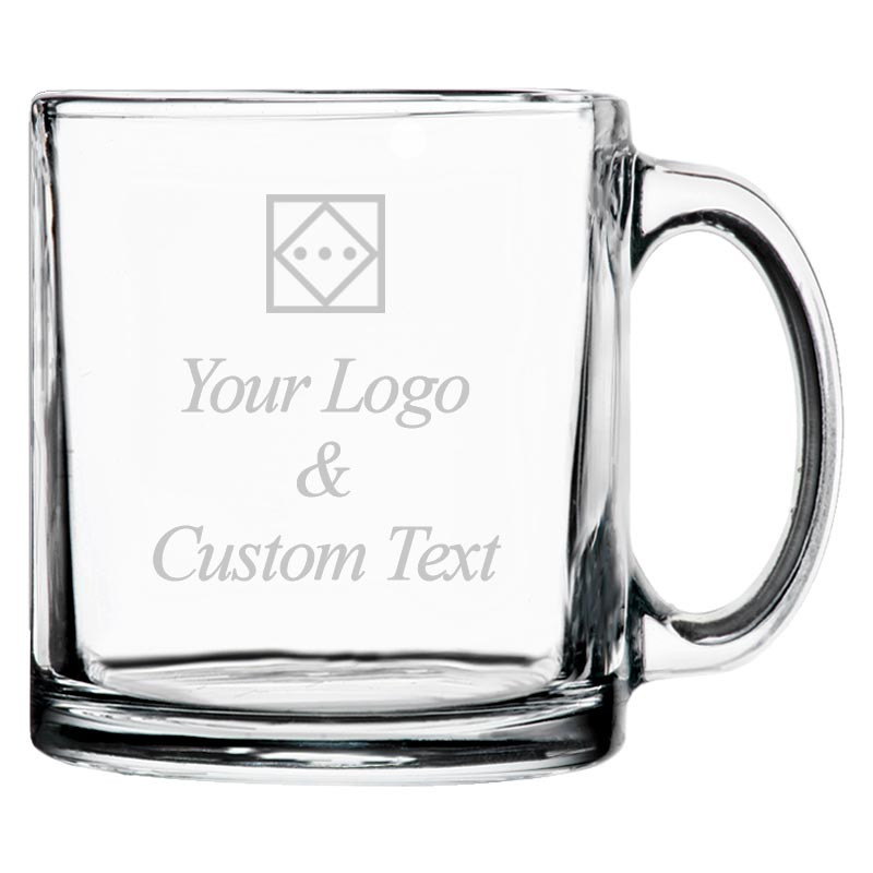custom glass coffee mugs