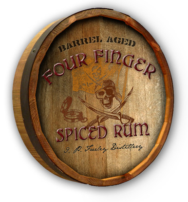 Pirate Rum Custom Color Quarter Barrel