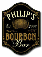 Personalized Bourbon Bar Sign