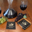 Add on: Matching Leather Coaster Set with Holder (6 Coasters)