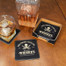 Add on a set of 6 matching custom engraved coasters!