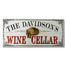 Personalized Vintage Wine Cellar Wood Plank Sign