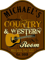 Country Music Bar Plaque