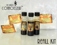 Refill Kits for Rum Connoisseur
Includes Spiced, Dark Jamaican, and Amber Caribbean rum essences