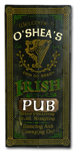 Personalized Vintage Irish Pub Sign