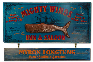 Mighty Winds Sailing Inn Vintage Sign