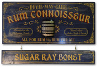 Rum Connoisseur Plaque with Optional Hanging Nameboard