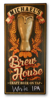 Brew House Sign with Chalkboard