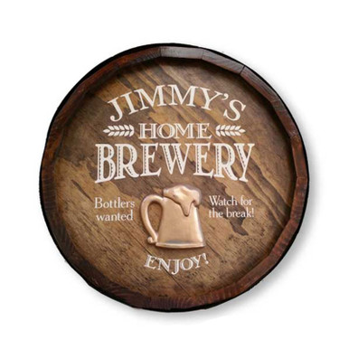 Home Brewery Quarter Barrel Sign Personalized Northwest Gifts