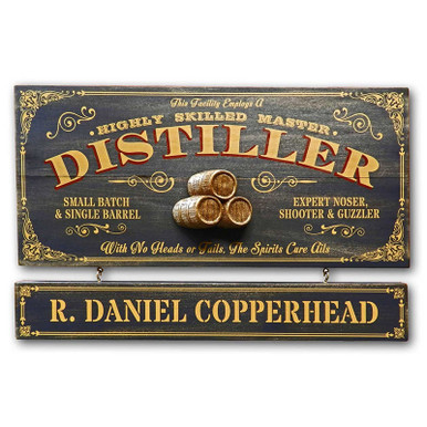 Vintage Distiller Plaque