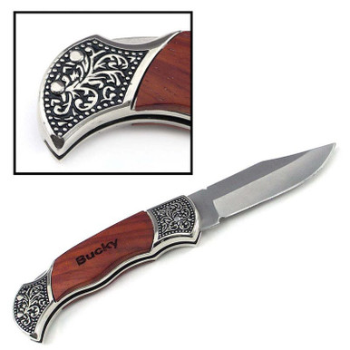 Old Fashioned Custom Engraved Pocket Knife