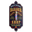 Old-fashioned personalized barber plaque