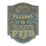 Personalized Pub Welcome Plaque - Bronze Verdigris Finish