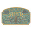 Quality Crafted Beer Plaque - Bronze Verdigris Finish