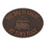 BBQ Grill Personalized Plaque - Antique Copper Finish