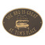 BBQ Grill Personalized Plaque - Bronze / Gold Finish
