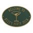 Personalized Cocktail Plaque - Green / Gold Finish
