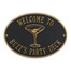 Personalized Cocktail Plaque - Black / Gold Finish