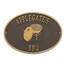 Charcoal BBQ Grill Personalized Plaque - Bronze / Gold Finish
