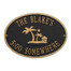 Personalized Island Party Plaque - Black / Gold Finish