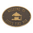 Personalized Tiki Hut Plaque - Bronze / Gold Finish