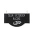 Personalized Racing Car Garage Plaque - Black/Silver - No Bracket