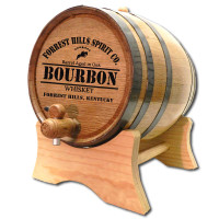 Personalized Bourbon Whiskey Oak Barrel
