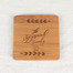 Sustainable bamboo wood coasters, customized for you