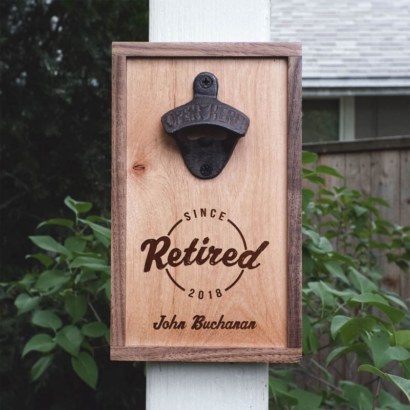 personalized walnut maple wood