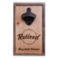 Wooden Wall Mounted Bottle Opener with Retirement Engraving