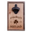 Personalized Walnut & Maple Wood Bottle Opener - Irish Pub