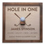 Personalized Hole in One Plaque with Ball Holder - Crossed Clubs