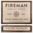 Fire Fighter Personalized Wood Sign with Name Board