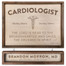 Custom Cardiologist Wooden Sign - With Name Board