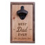 Best Dad Ever Custom Engraved Bottle Opener - Personalized with childrens' names