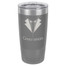 Personalized Tumblers - 20oz Gray Custom Engraved Tumbler Mug