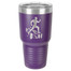 Personalized Tumblers - Large 30oz Purple Laser Engraved Tumbler Mug