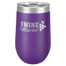 Personalized Purple Tumbler - 16oz Stemless Wine Glass Tumblers