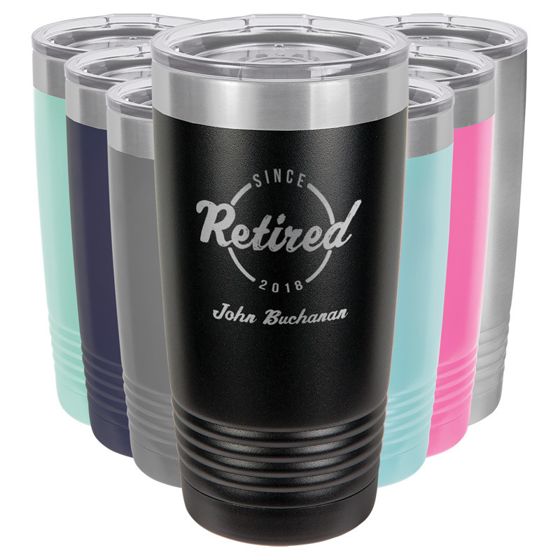 Personalized Retirement Gift Custom Engraved Vacuum Sealed Tumbler