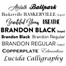 Font Choices for Engraving