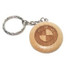 Custom Wood Key Chain - Circle