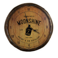 The Moonshine Quarter Barrel Clock